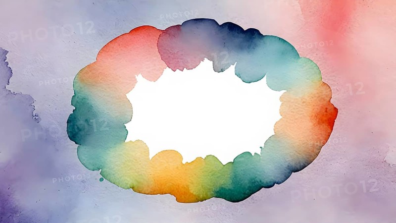 Watercolor template frame design for greeting card. Invitation card template suitable for wedding, greeting, banner, cover. invitation card template design, AI generated