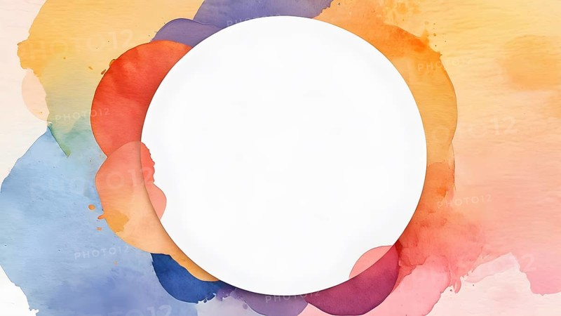 Watercolor template frame design for greeting card. Invitation card template suitable for wedding, greeting, banner, cover. invitation card template design, AI generated
