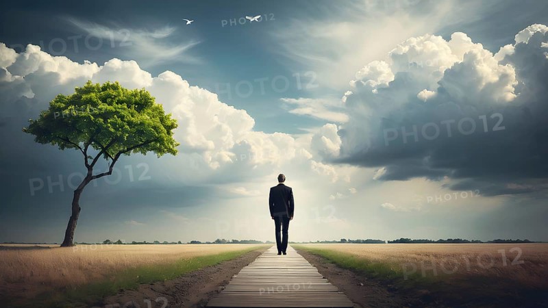 Success, achievement of goal in business and life. Achievement and Business Goal Success Concept. AI generated image