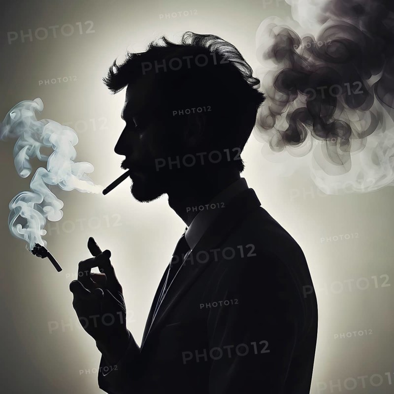 Smoking, concept of no smoking and World No Tobacco Day with lung and cigarette. Smoking Addiction. AI generated image, ai