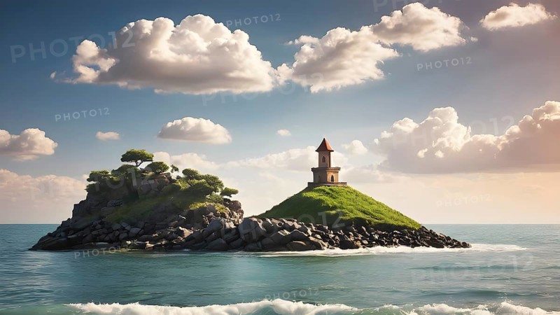 The corporality existent life journey Concept. AI generated image