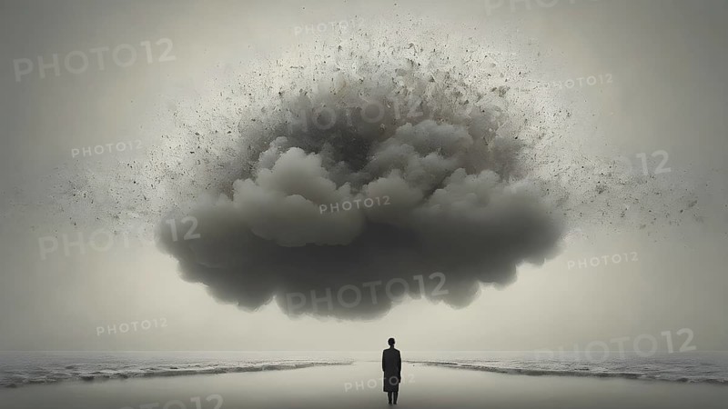The corporality existent life journey Concept. AI generated image