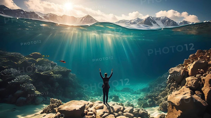 The corporality existent life journey Concept. AI generated image