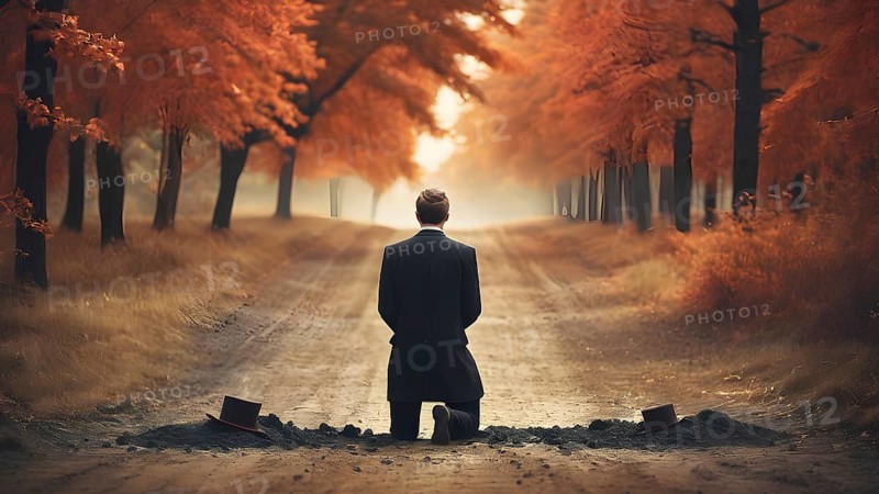 The corporality existent life journey Concept. AI generated image