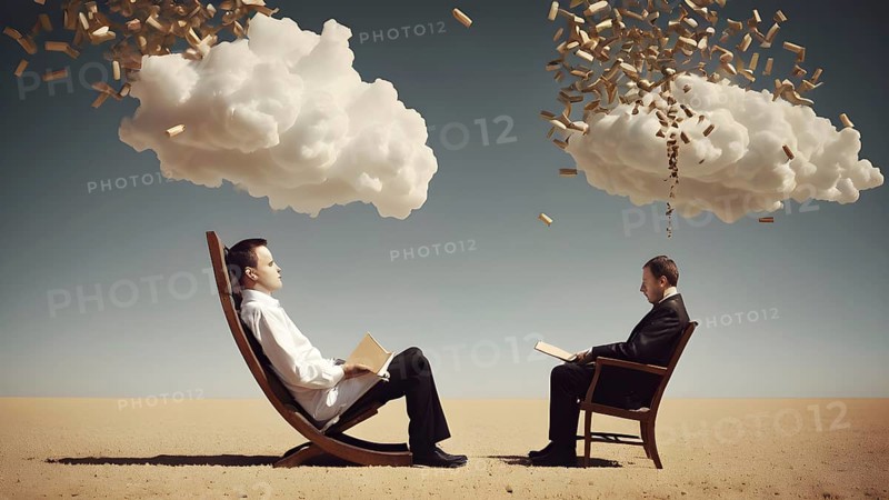 The corporality existent life journey Concept. AI generated image