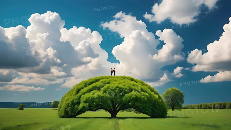 The corporality existent life journey Concept. AI generated image