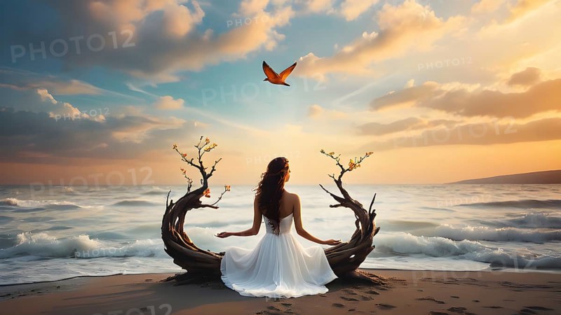 The corporality existent life journey Concept. AI generated image