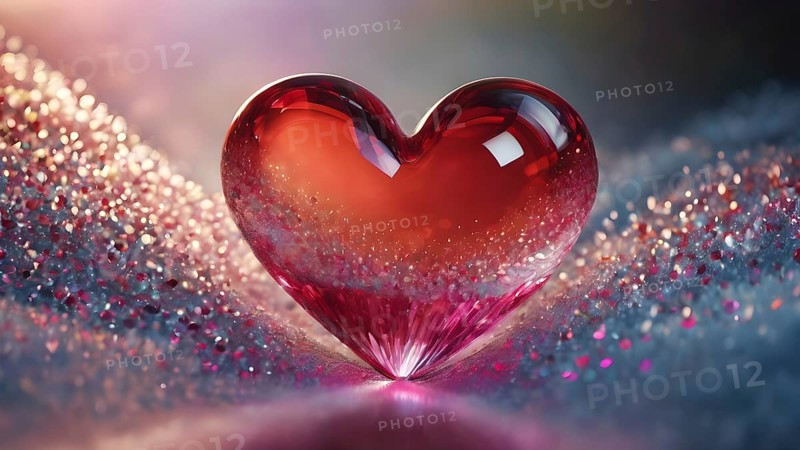 Heart shape for Love concept, Valentine's Day concepts. love symbol, concept for Valentine's Day, wedding etc. Heart elements for love concept design. AI generated image