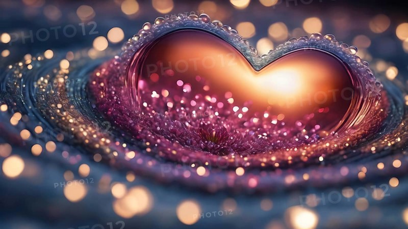Heart shape for Love concept, Valentine's Day concepts. love symbol, concept for Valentine's Day, wedding etc. Heart elements for love concept design. AI generated image