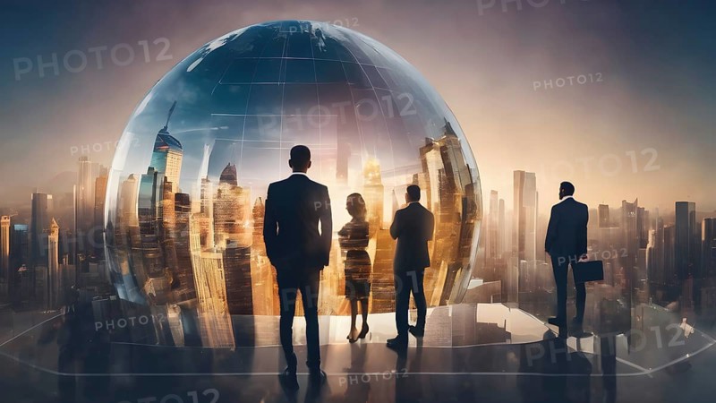 Business or politic concept indicating globalization. Business concept. business people, business investment and advisor consulting. AI generated image