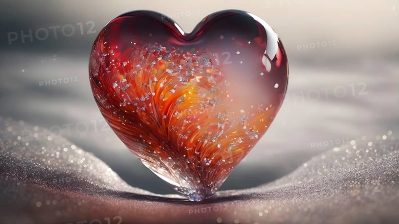 Heart shape for Love concept, Valentine's Day concepts. love symbol, concept for Valentine's Day, wedding etc. Heart elements for love concept design. AI generated image