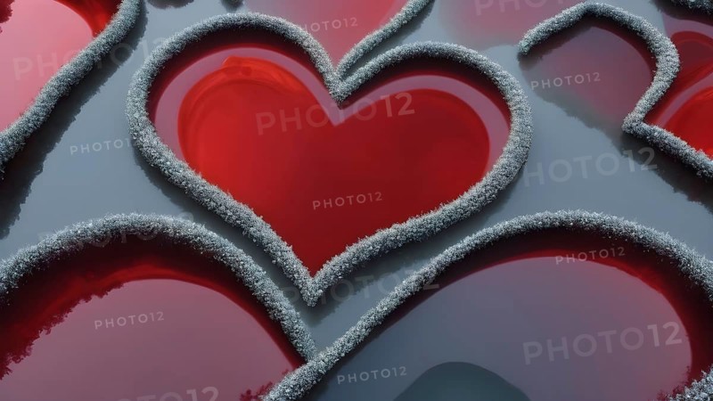 Heart shape for Love concept, Valentine's Day concepts. love symbol, concept for Valentine's Day, wedding etc. Heart elements for love concept design. AI generated image