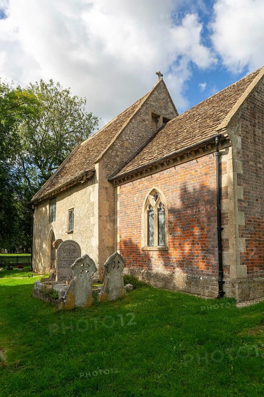 Grade 1 listed St Mary's church, Anglo-Saxon building, Alton Barnes, Vale of Pewsey, Wiltshire, England, UK