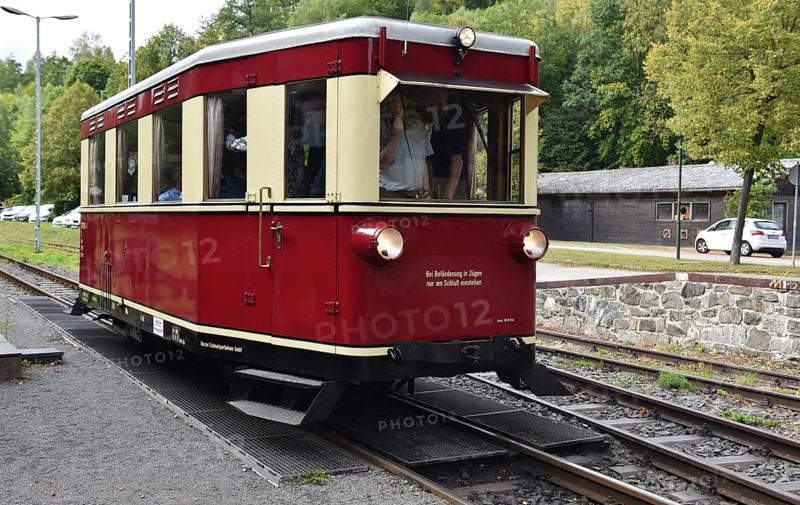 Rail bus, railcar T1 of the Harz narrow-gauge railway, Saxony-Anhalt, Germany