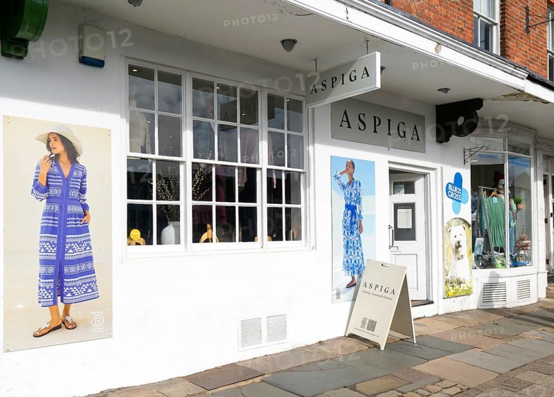 Aspiga clothing fashion shop, High Street, Marlborough, Wiltshire, England, UK