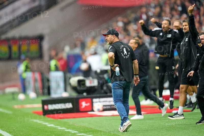 Football Bundeliga Eintracht Frankfurt-Union Berlin.Steffen Baumgart, Coach Union Berlin