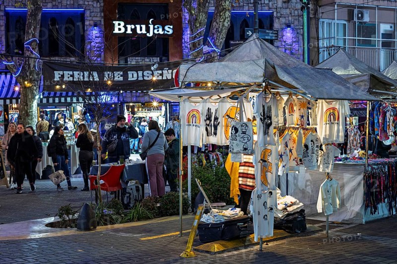Feria Honduras, Plaza Serrano, Buenos Aires, capital of Argentina, South America