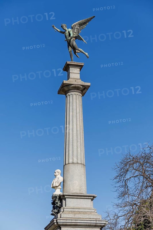 Angel figure, Plaza Francia, Recoleta, Buenos Aires, capital of Argentina