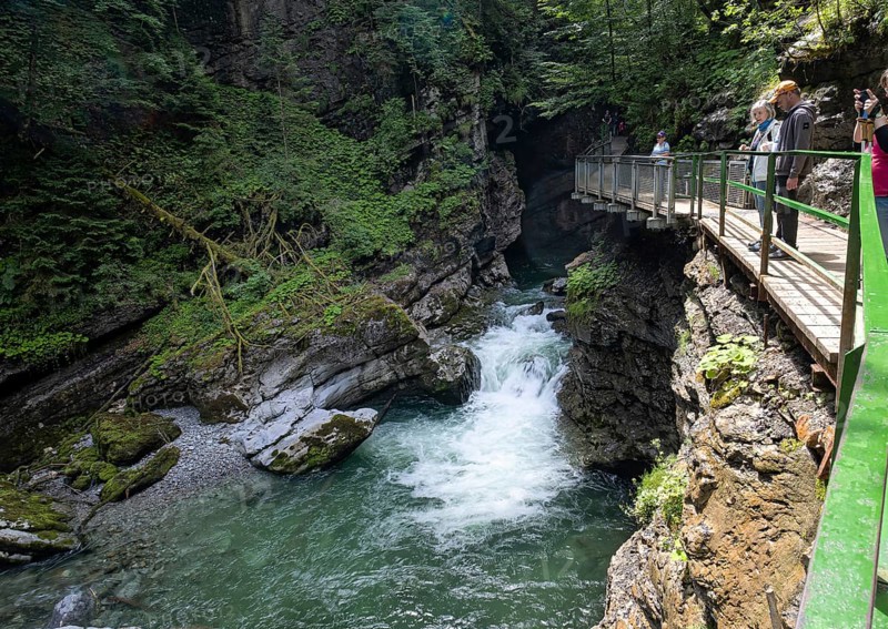 Breitachklamm gorge near Oberstdorf, the deepest rocky gorge in Central Europe