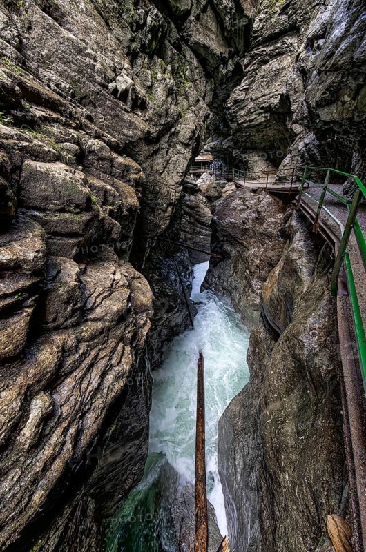 Breitachklamm gorge near Oberstdorf, the deepest rocky gorge in Central Europe
