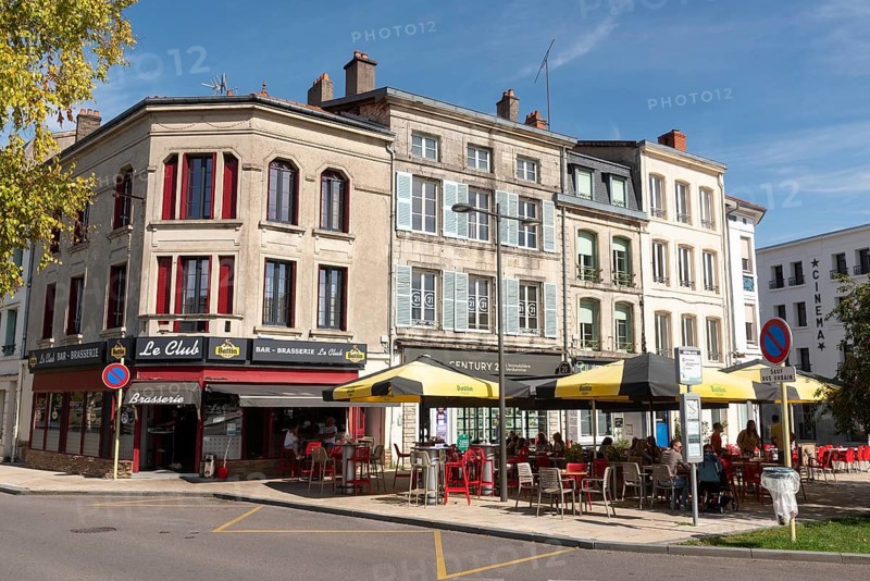 Street café, gastronomy, Verdun, Département Meuse, Grand Est, France