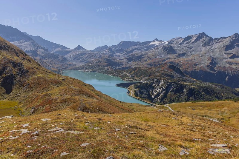 Landscape panorama, hiking area, Uttendorf Pinzgau, Tauernmoossee lake