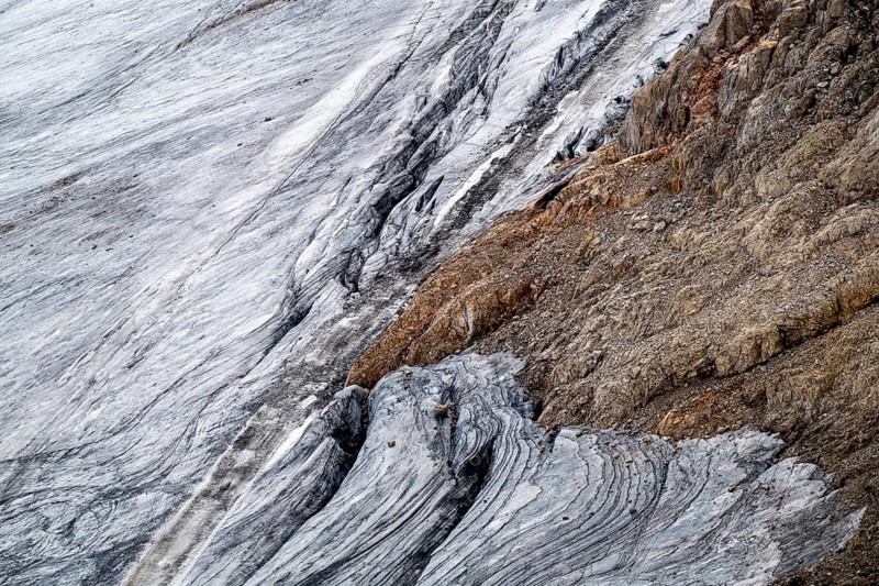 Details ice, glacier, Dachstein, Dachstein glacier, Styria, Austria