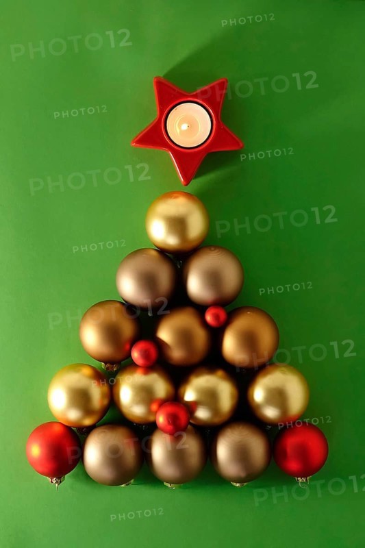 Christmas tree baubles, Christmas candle, Germany