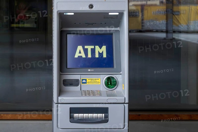 ATM cash machine, Arosa, Graubünden, Switzerland