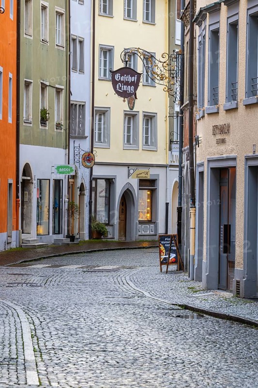 Häusergasse, Gasthaus Lingg, Kreuzgasse, Feldkirch, Vorarlberg, Austria