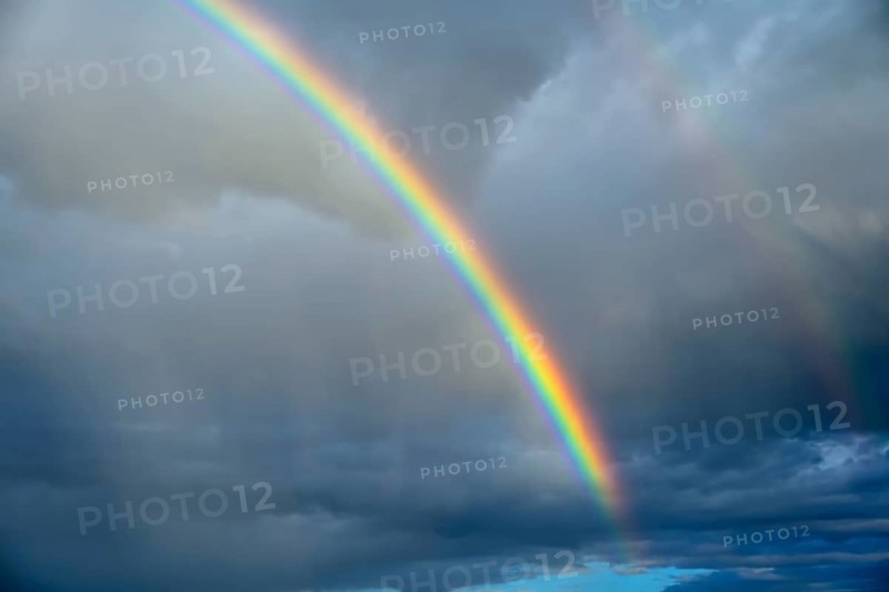 Double rainbow in Pönitz am See, Schleswig-Holstein, Germany