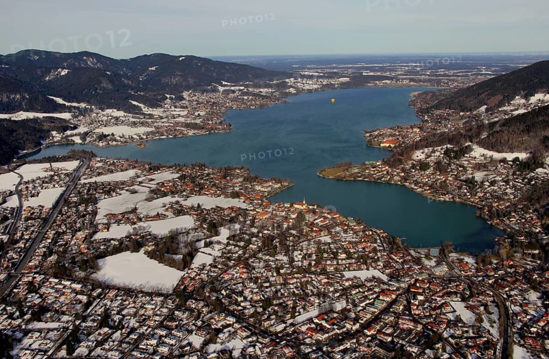 Rottach-Egern with Tegernsee and surrounding villages, Upper Bavaria, Germany