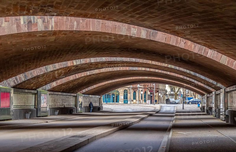 Underpass near Metz-Ville station, a railway station in Metz, France