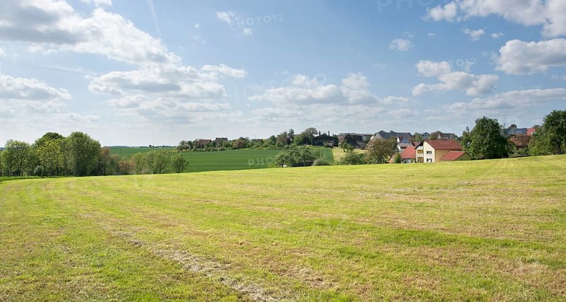 Idyllic rural spring time scenery around R?blingen, a small village in Southern Germany