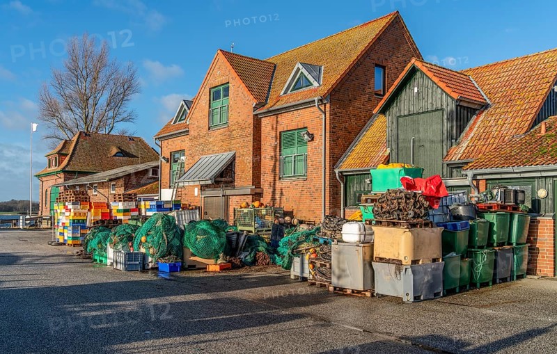Scenery around Maasholm, a municipality in Schleswig-Holstein, Northern Germany