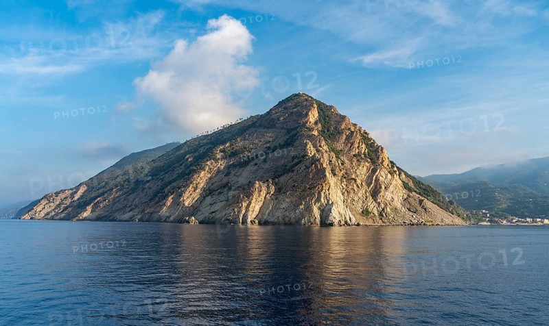 Scenery around a coastal area named Cinque Terre in Liguria, located in the northwest of Italy at early morning time