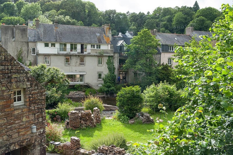 Idyllic scenery at Pont-Aven, a commune in the Finistere department of Brittany in northwestern France