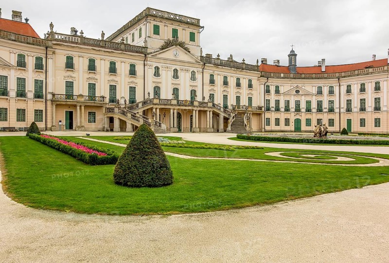 Palace named Esterhaza located in Fertoed, a town in Hungary
