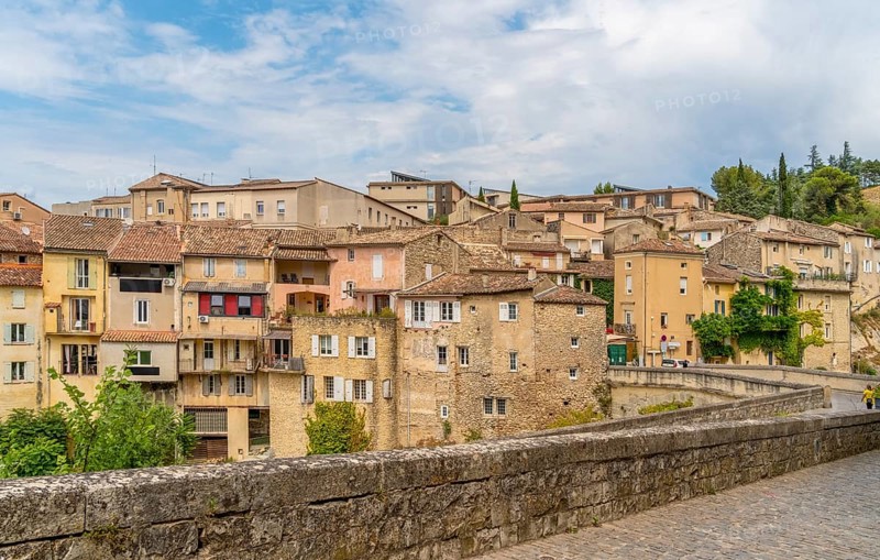 Scenery around Vaison-la-Romaine, a town in the Vaucluse department in the Provence region in southeastern France