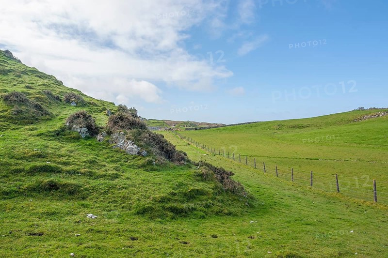 Peaceful rural scenery around Connemara, a district in Ireland