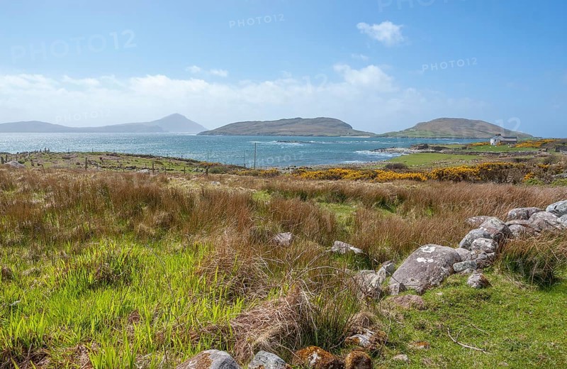 Coastal scenery in Connemara, a region in ireland
