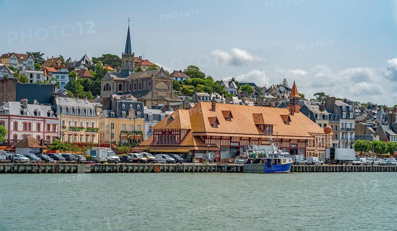 Impression of Trouville-sur-Mer, a city in the Calvados department in the Normandy region in northwestern France