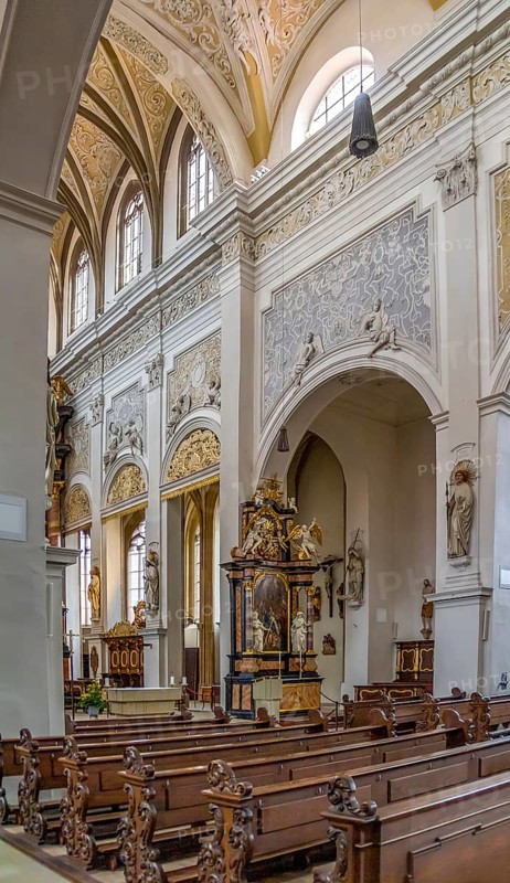 Interior of the Bamberg Cathedral, a church in Bamberg, Germany
