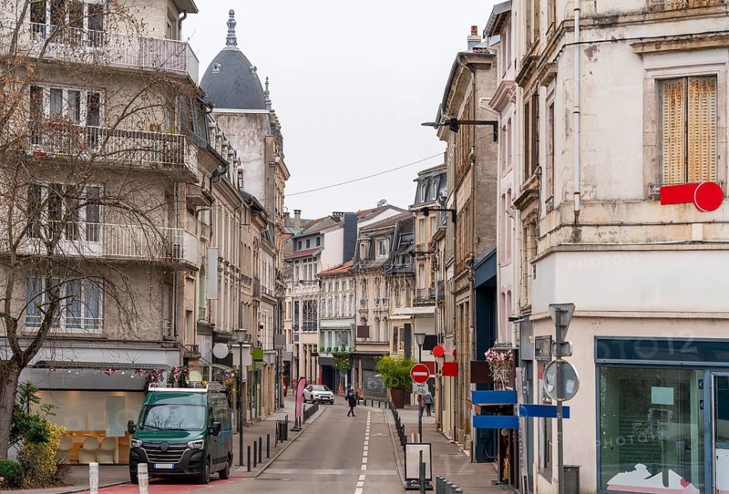 Impression of Epinal, a commune in northeastern France and the prefecture of the Vosges department at winter time
