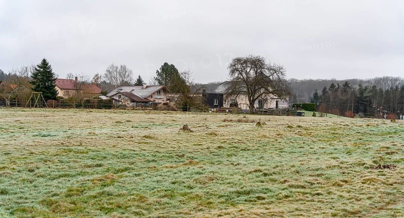 Impression of Aydoilles, a commune in the Vosges department in Grand Est in northeastern France at winter time