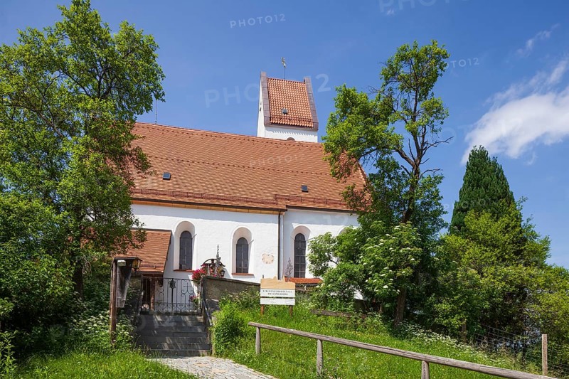 Church of St. Ägidius and Nikolaus, Grainbach, Samerberg, Chiemgau, Upper Bavaria, Bavaria, Germany