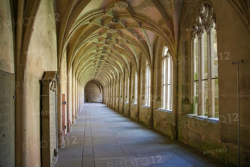 Bebenhausen Monastery, Gothic cloister, sacred building, historic building, architecture, former Cistercian abbey, medieval monastery, listed building, Bebenhausen district of the university town of Tübingen, Schönbuch, Baden-Württemberg, Germany
