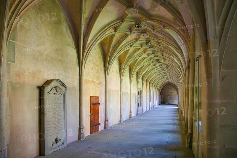 Bebenhausen Monastery, Gothic cloister, sacred building, historic building, architecture, former Cistercian abbey, medieval monastery, listed building, Bebenhausen district of the university town of Tübingen, Schönbuch, Baden-Württemberg, Germany
