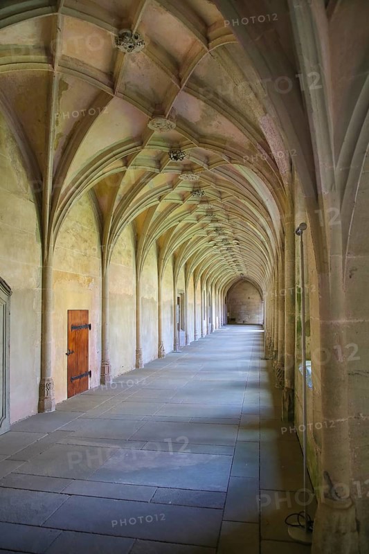 Bebenhausen Monastery, Gothic cloister, sacred building, historic building, architecture, former Cistercian abbey, medieval monastery, listed building, Bebenhausen district of the university town of Tübingen, Schönbuch, Baden-Württemberg, Germany