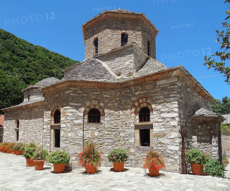 Evangelistria Monastery located at Skiathos which is one of the greek Sporades islands
